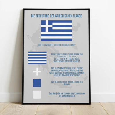 Nouveau produit "Affiche : La signification du drapeau grec"