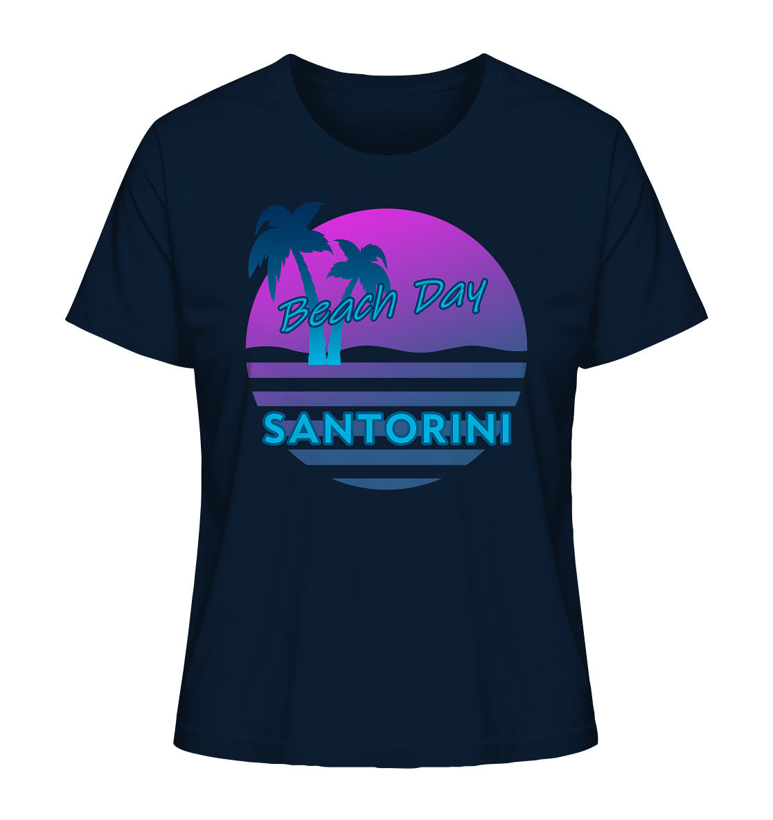 Beach Day Santorini - Ladies Organic Shirt