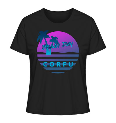 Beach Day Corfu - Ladies Organic Shirt