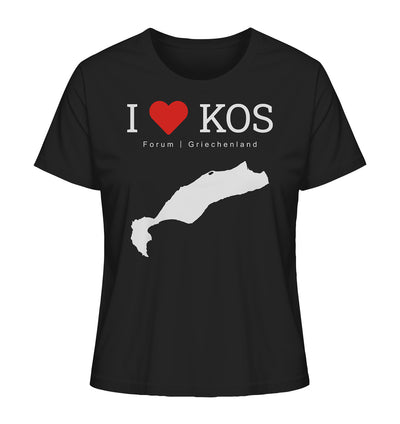 I LOVE KOS - Forum Griechenland White - Ladies Organic Shirt