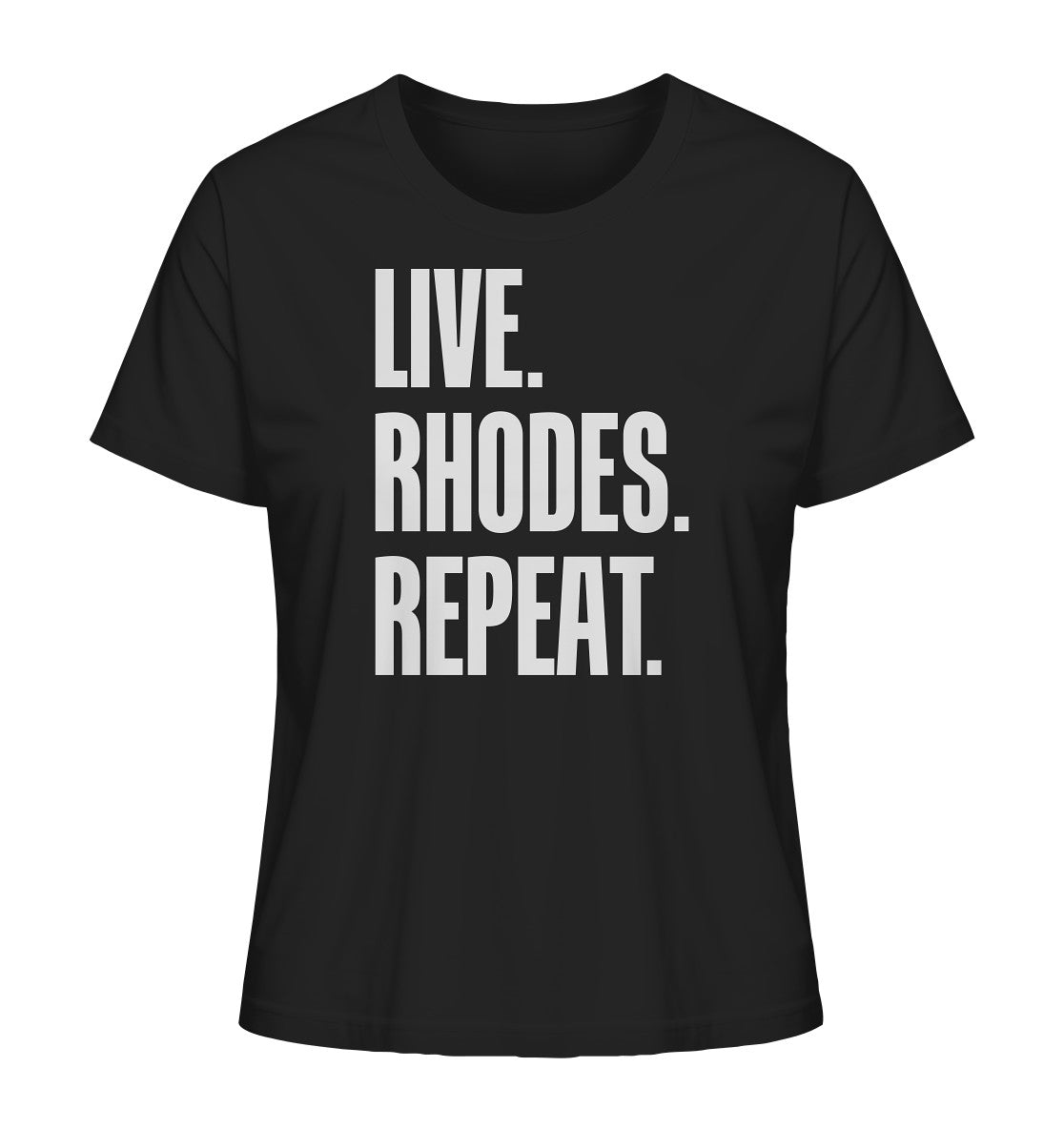 LIVE. RHODES. REPEAT. - Ladies Organic Shirt