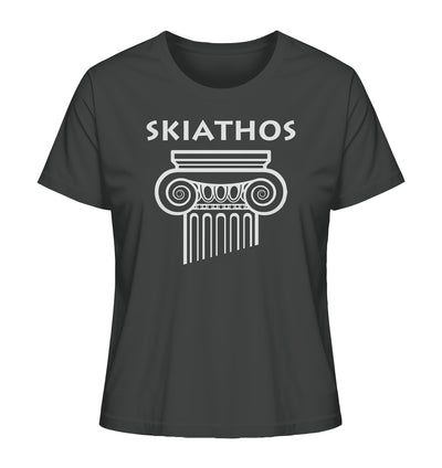 Skiathos Griechischer Säulenkopf - Ladies Organic Shirt