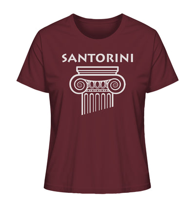 Santorini Griechischer Säulenkopf - Ladies Organic Shirt