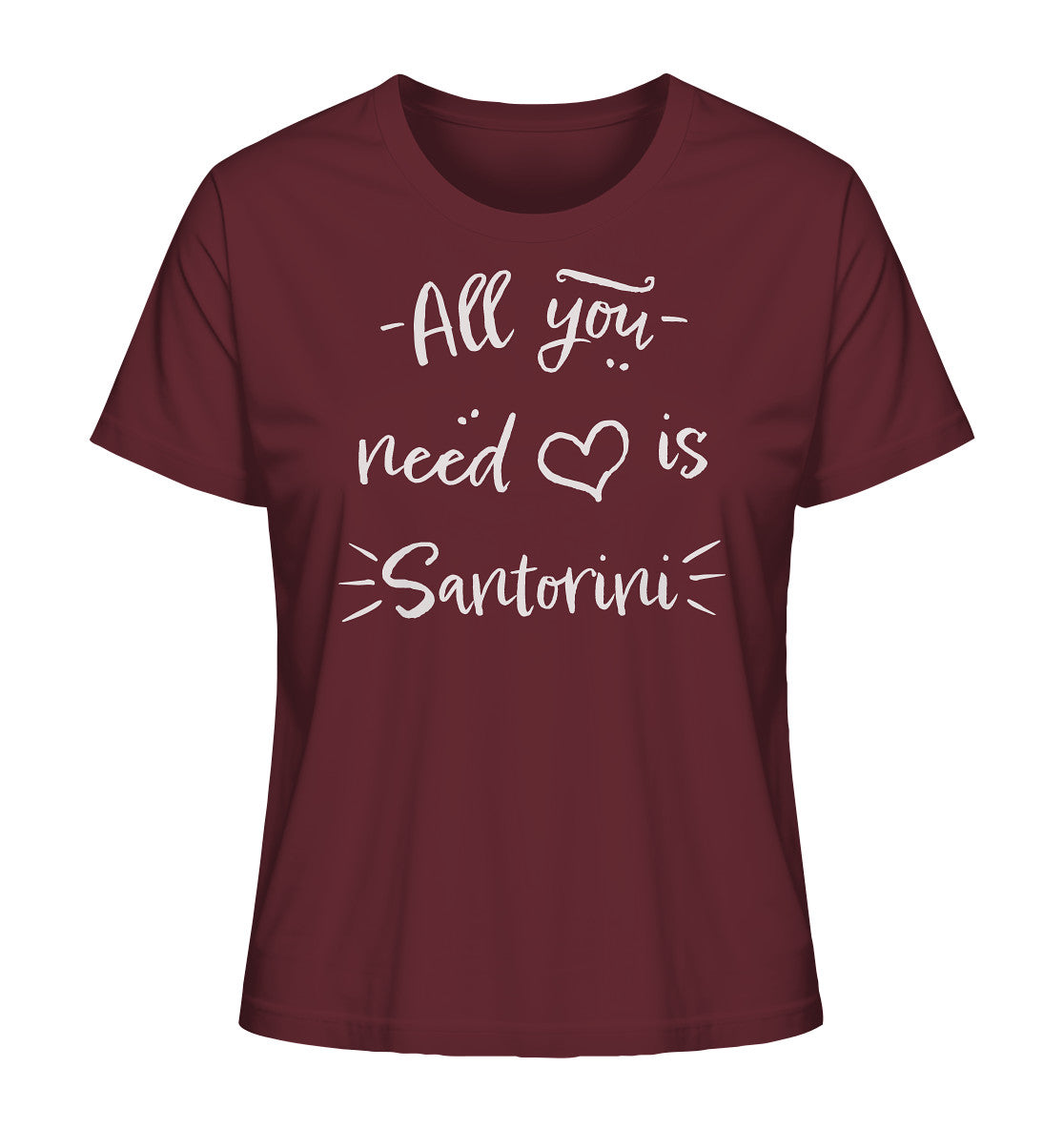 All you need is Santorini - Ladies Organic Shirt