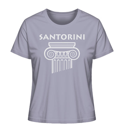 Santorini Griechischer Säulenkopf - Ladies Organic Shirt