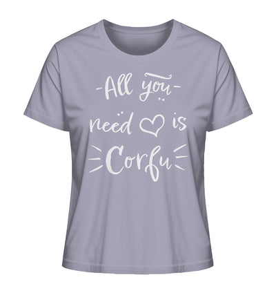 All you need is Corfu - Ladies Organic Shirt