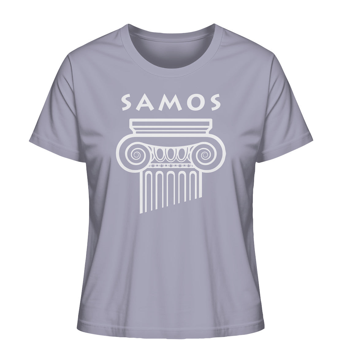 Samos Griechischer Säulenkopf - Ladies Organic Shirt