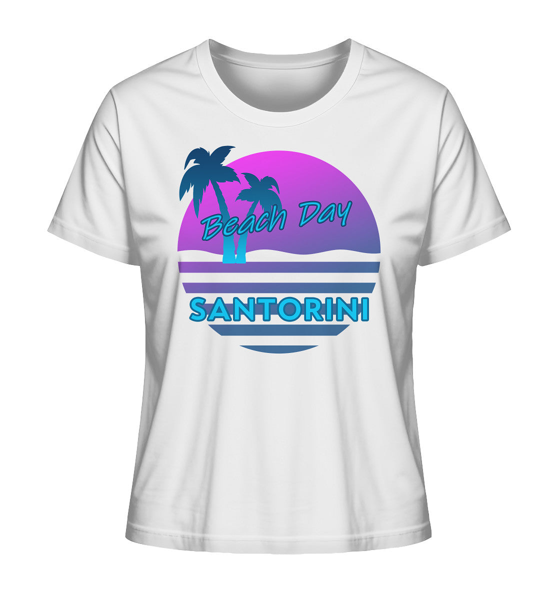 Beach Day Santorini - Ladies Organic Shirt