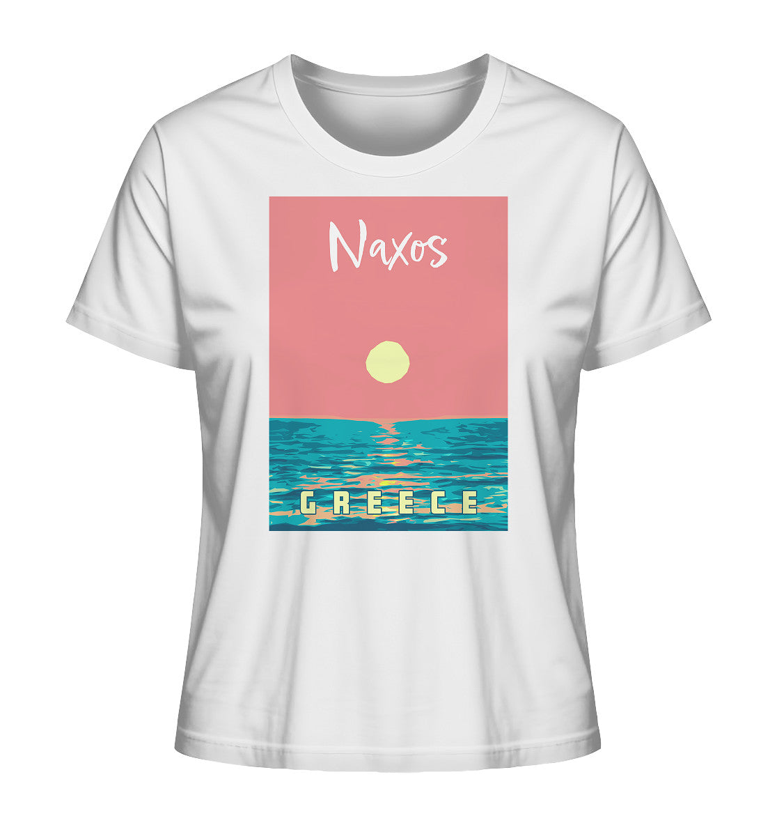 Sunset Ocean Naxos Greece - Ladies Organic Shirt