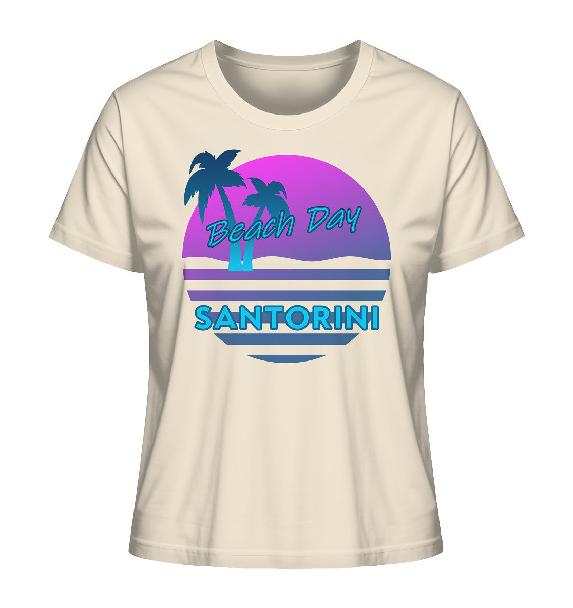 Beach Day Santorini - Ladies Organic Shirt