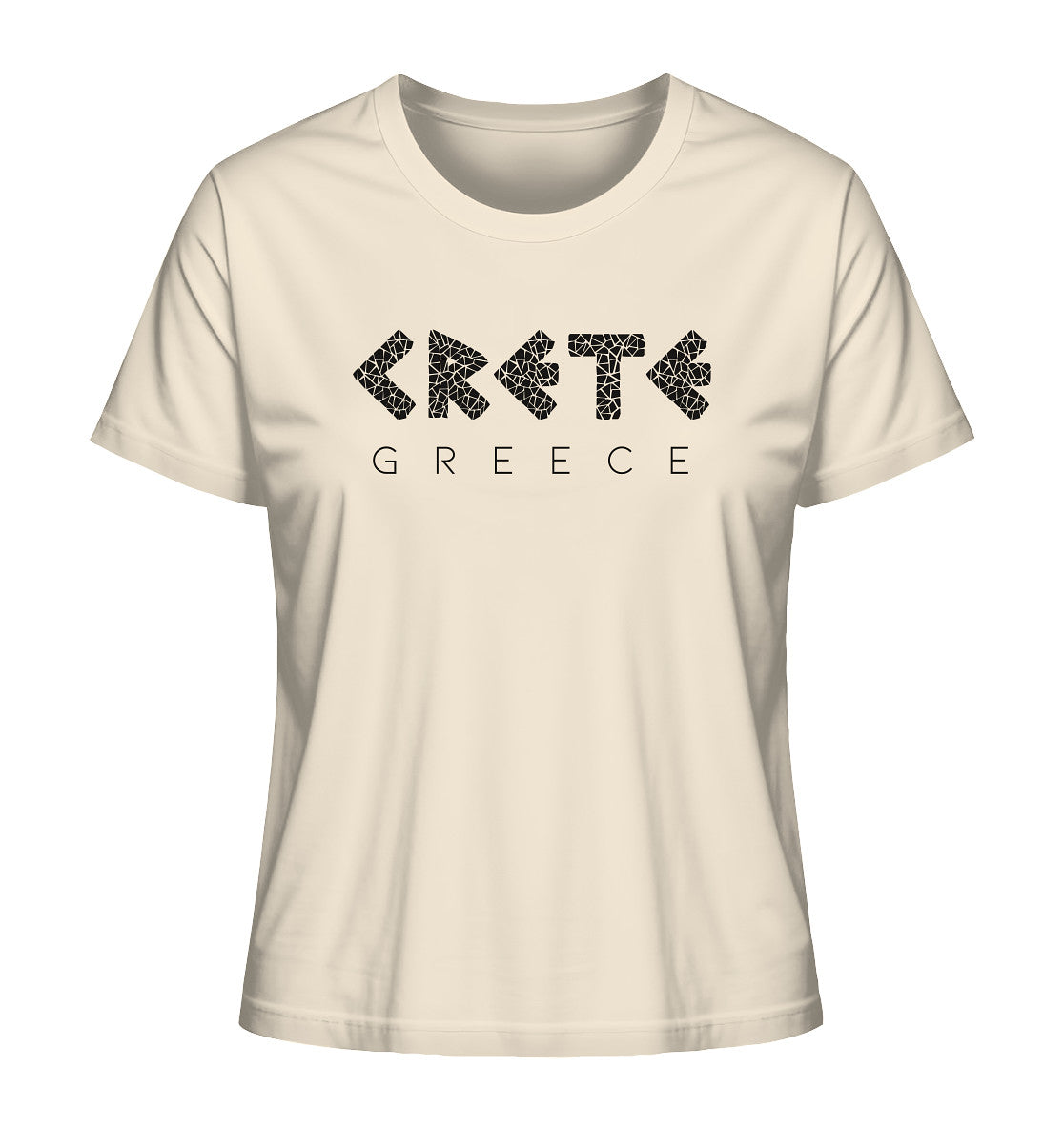 Crete Greece Mosaik - Ladies Organic Shirt