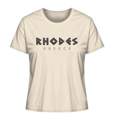 Rhodes Greece Mosaik - Ladies Organic Shirt