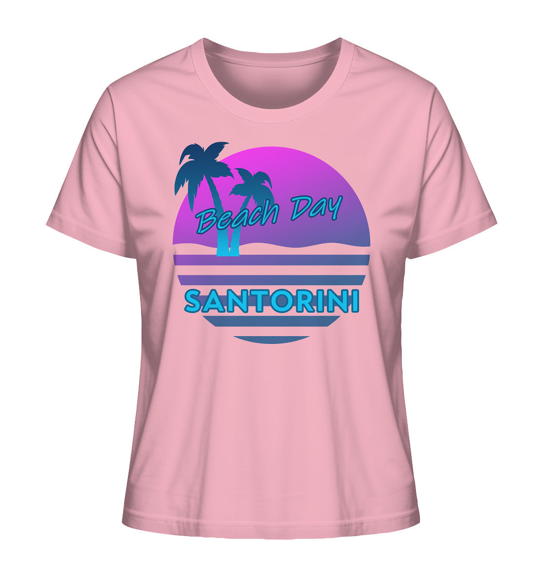 Beach Day Santorini - Ladies Organic Shirt