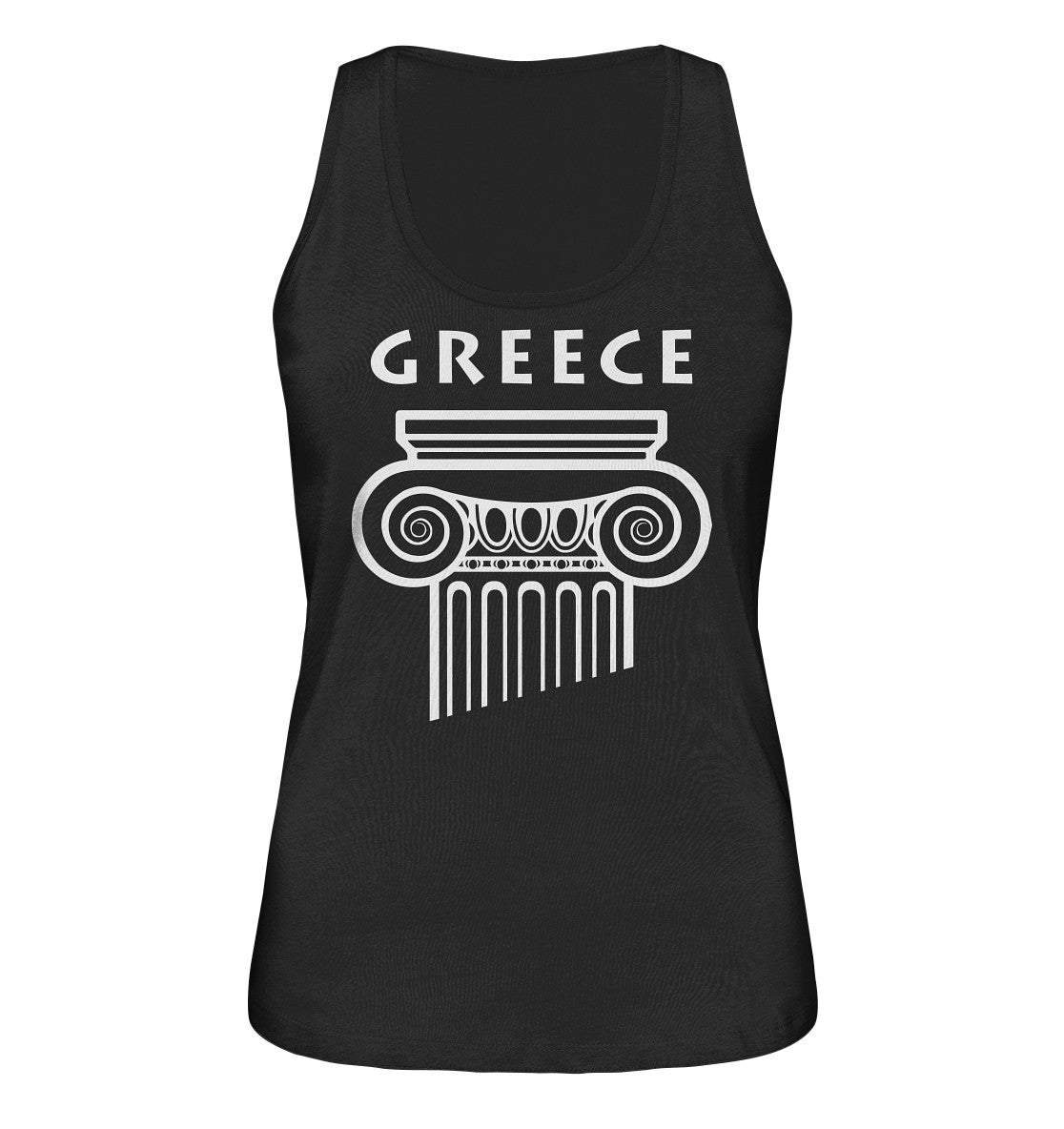 Greece Greek Column Head - Ladies Organic Tank Top