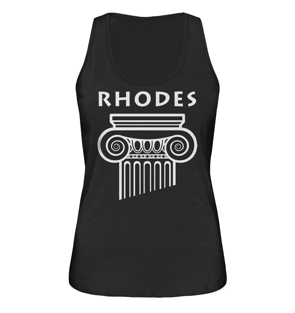 Rhodes Greek Column Head - Débardeur biologique pour dames