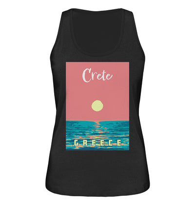 Sunset Ocean Crete Greece - Ladies Organic Tank-Top