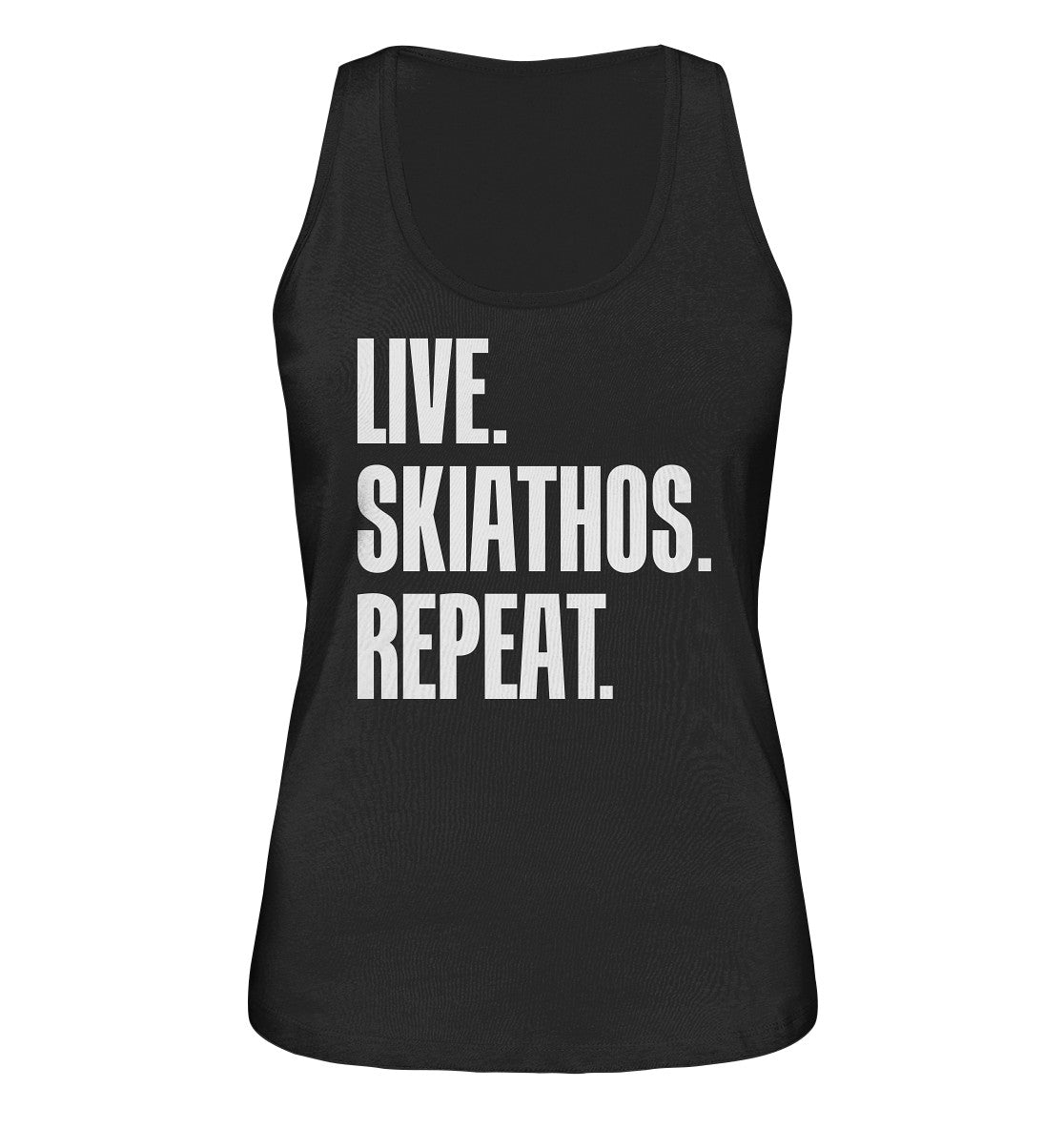 LIVE. SKIATHOS. REPEAT. - Ladies organic tank top