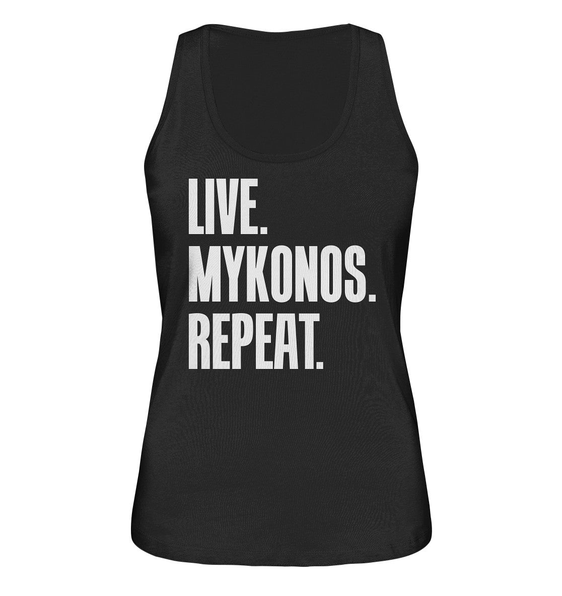 LIVE. MYKONOS. REPEAT. - Ladies Organic Tank-Top