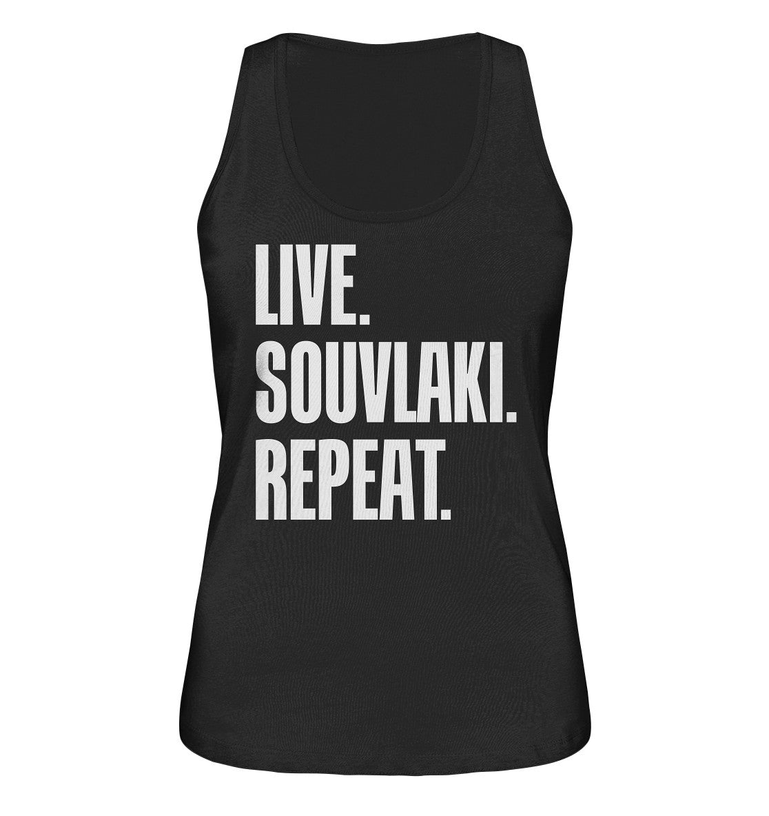 LIVE. SOUVLAKI. REPEAT. - Ladies organic tank top