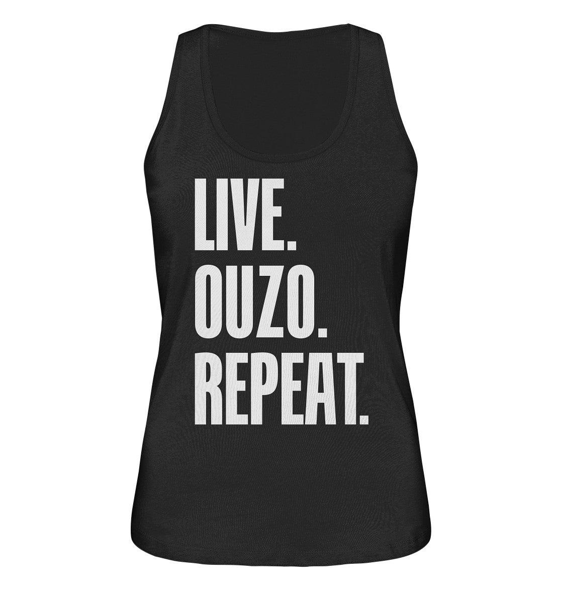 LIVE. OUZO. REPEAT. - Ladies Organic Tank-Top