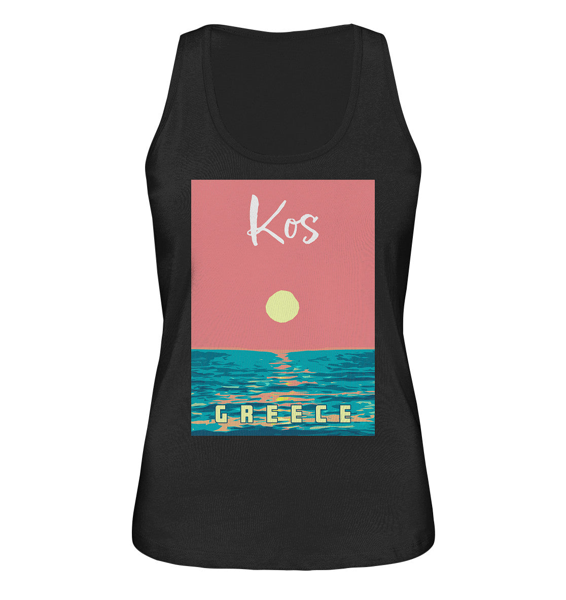 Sunset Ocean Kos Greece - Ladies Organic Tank Top