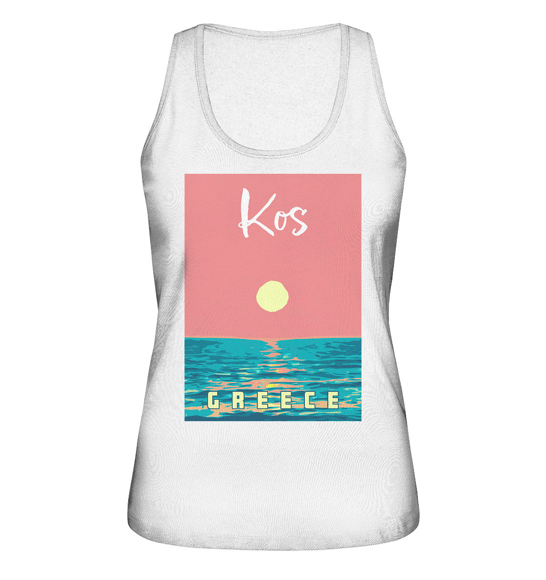 Sunset Ocean Kos Greece - Ladies Organic Tank Top