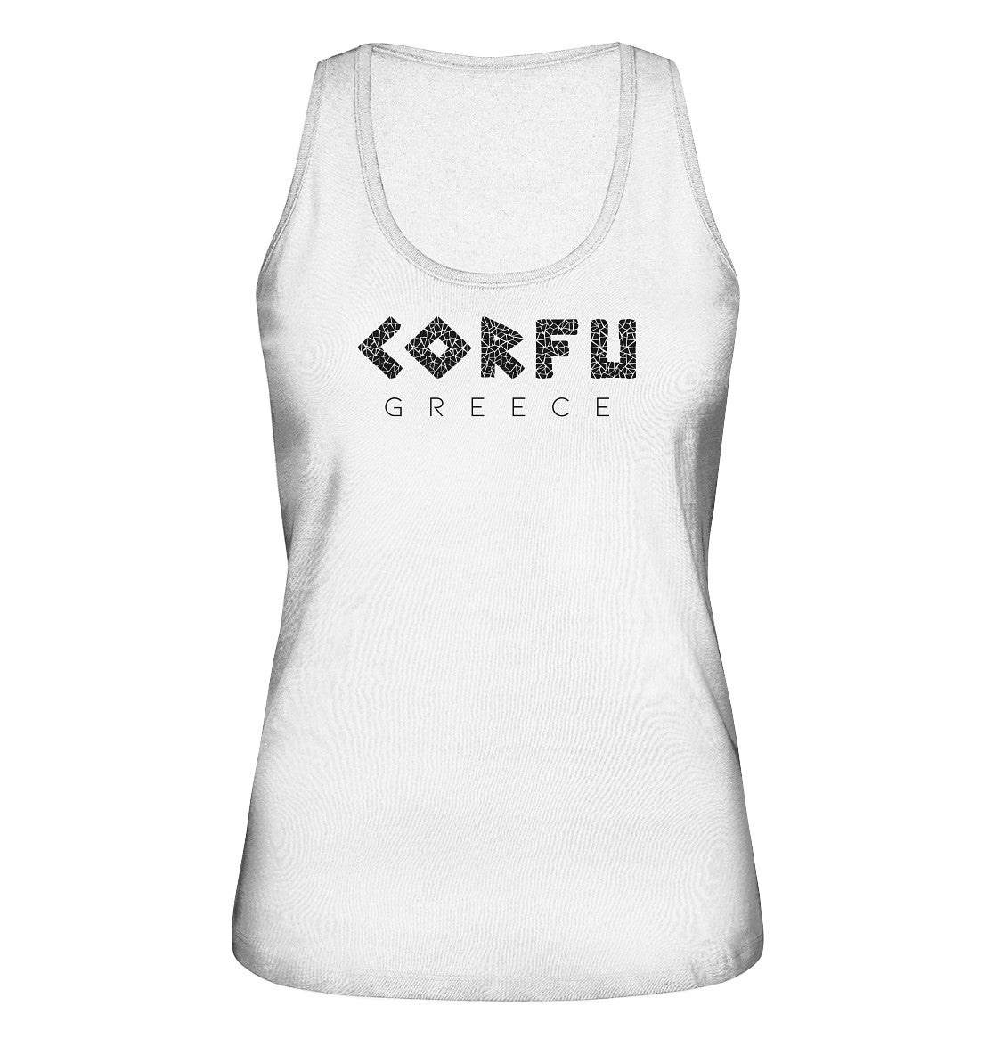 Corfu Greece Mosaik - Ladies Organic Tank-Top