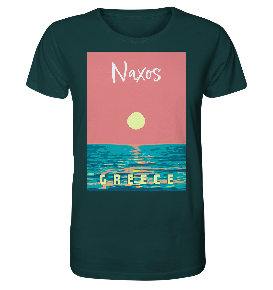 Sunset Ocean Naxos Greece - Organic Shirt