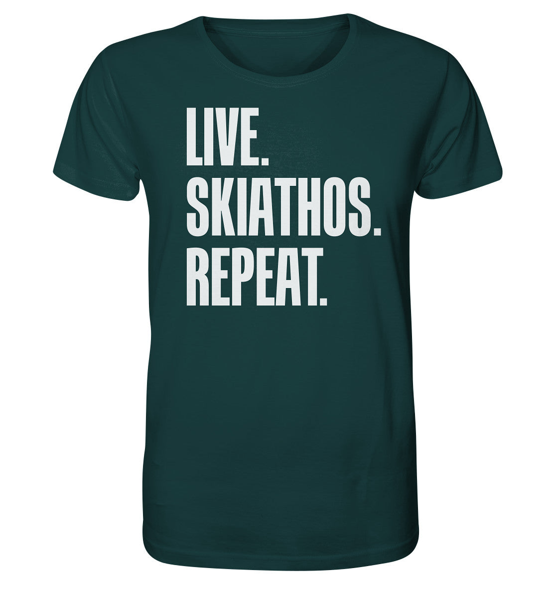 LIVE. SKIATHOS. REPEAT. - Organic Shirt