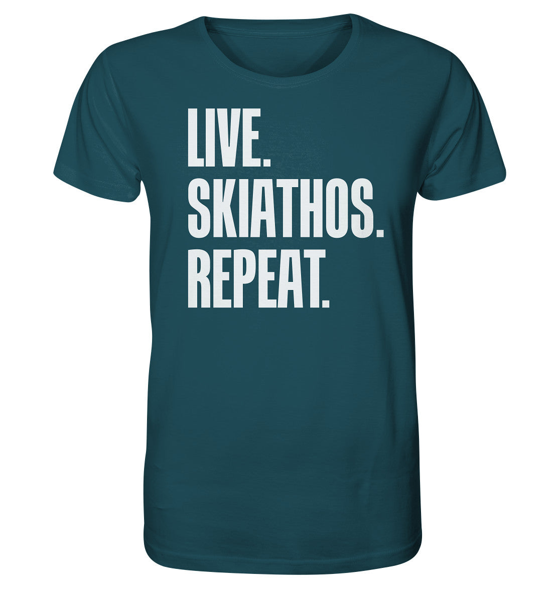 LIVE. SKIATHOS. REPEAT. - Organic Shirt