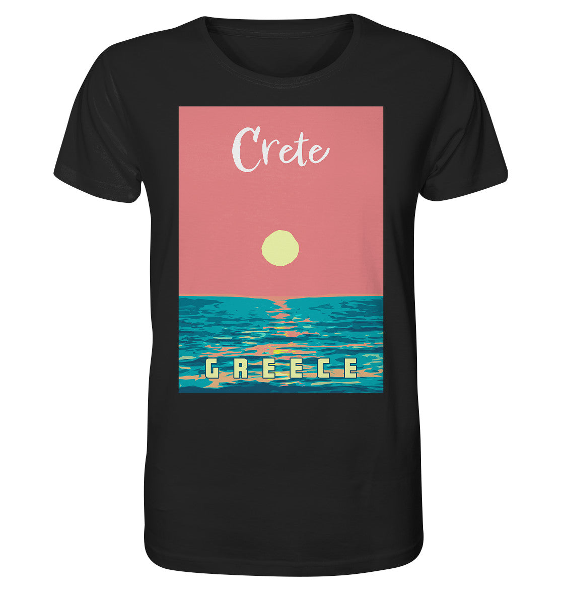 Sunset Ocean Crète Grèce - Chemise biologique