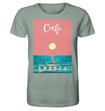 Sunset Ocean Corfu Greece - Organic Shirt