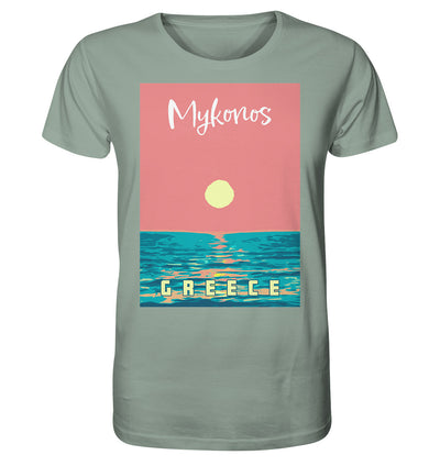 Sunset Ocean Mykonos Grèce - Chemise biologique