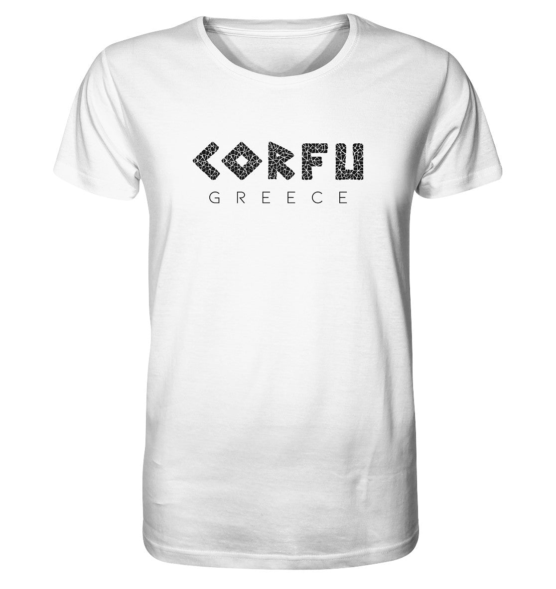 Corfu Greece Mosaic - Organic Shirt