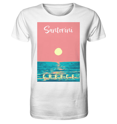 Sunset Ocean Santorin Grèce - Chemise biologique