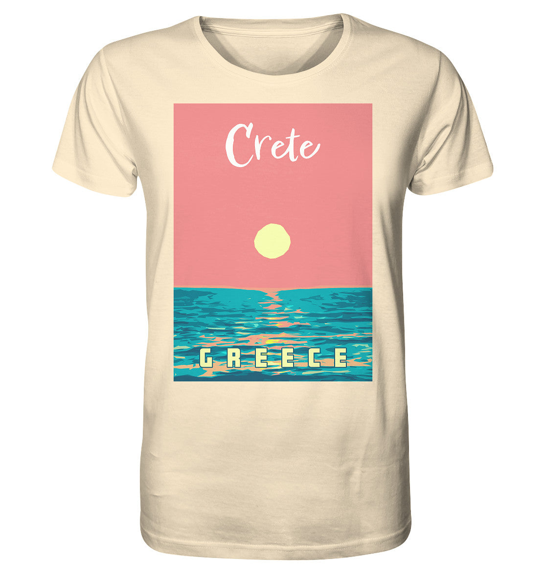 Sunset Ocean Crète Grèce - Chemise biologique