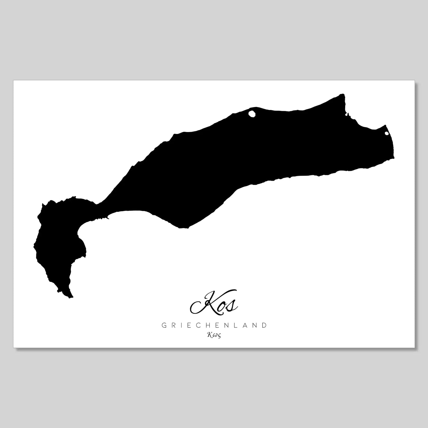 Kos Insel Silhouette Griechenland [POSTER]