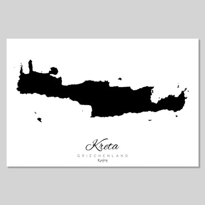 Kreta Insel Silhouette Griechenland [POSTER]