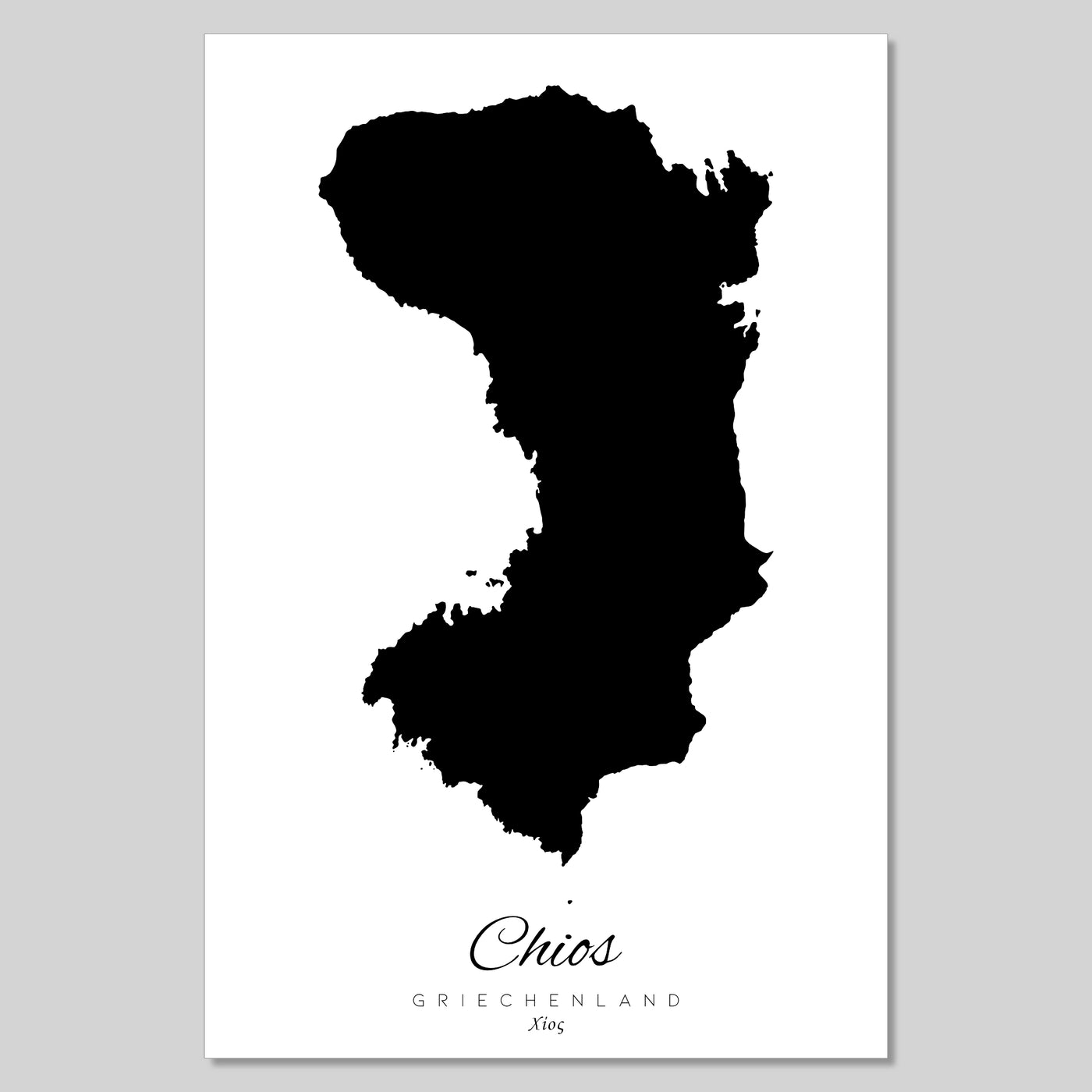 Chios Insel Silhouette Griechenland