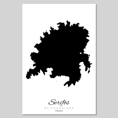 Serifos Insel Silhouette Griechenland [POSTER]