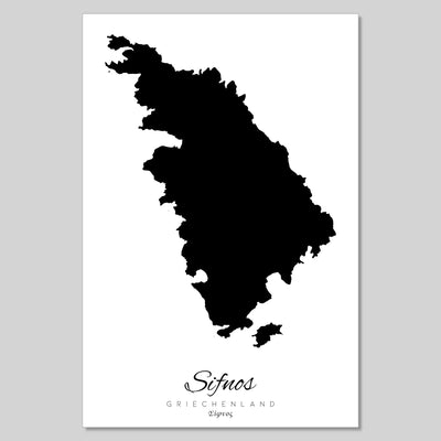 Sifnos Insel Silhouette Griechenland [POSTER]