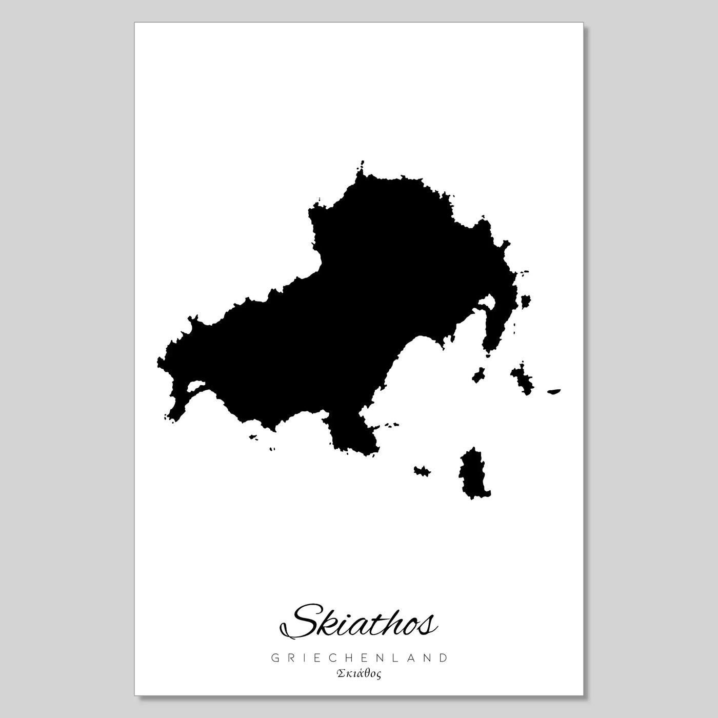 Skiathos  Insel Silhouette Griechenland [POSTER]