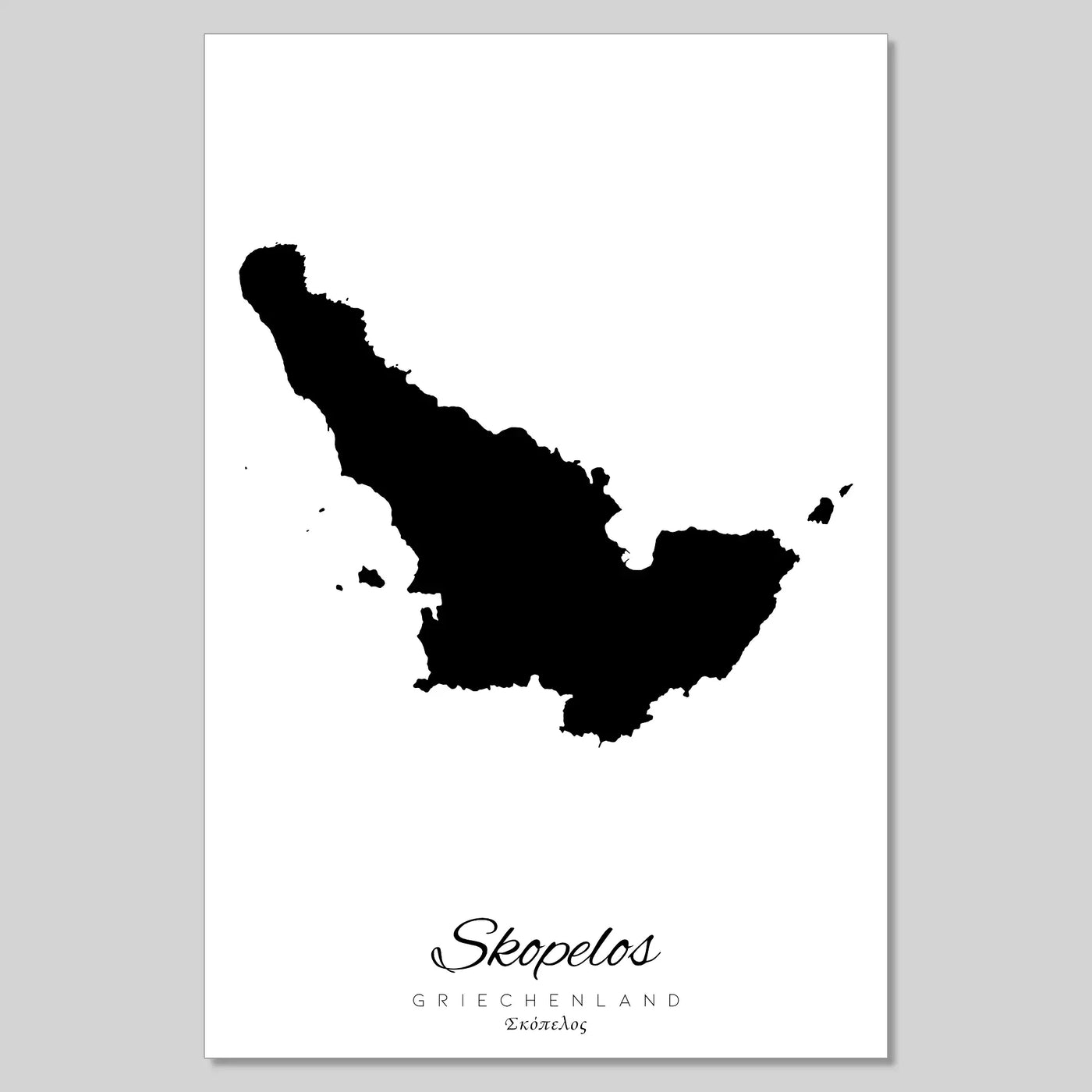 Skopelos Insel Silhouette Griechenland [POSTER]