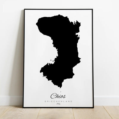 Silhouette de l'île de Crète Grèce