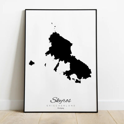 Skyros Insel Silhouette Griechenland