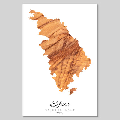 Sifnos Insel Silhouette Griechenland [POSTER]