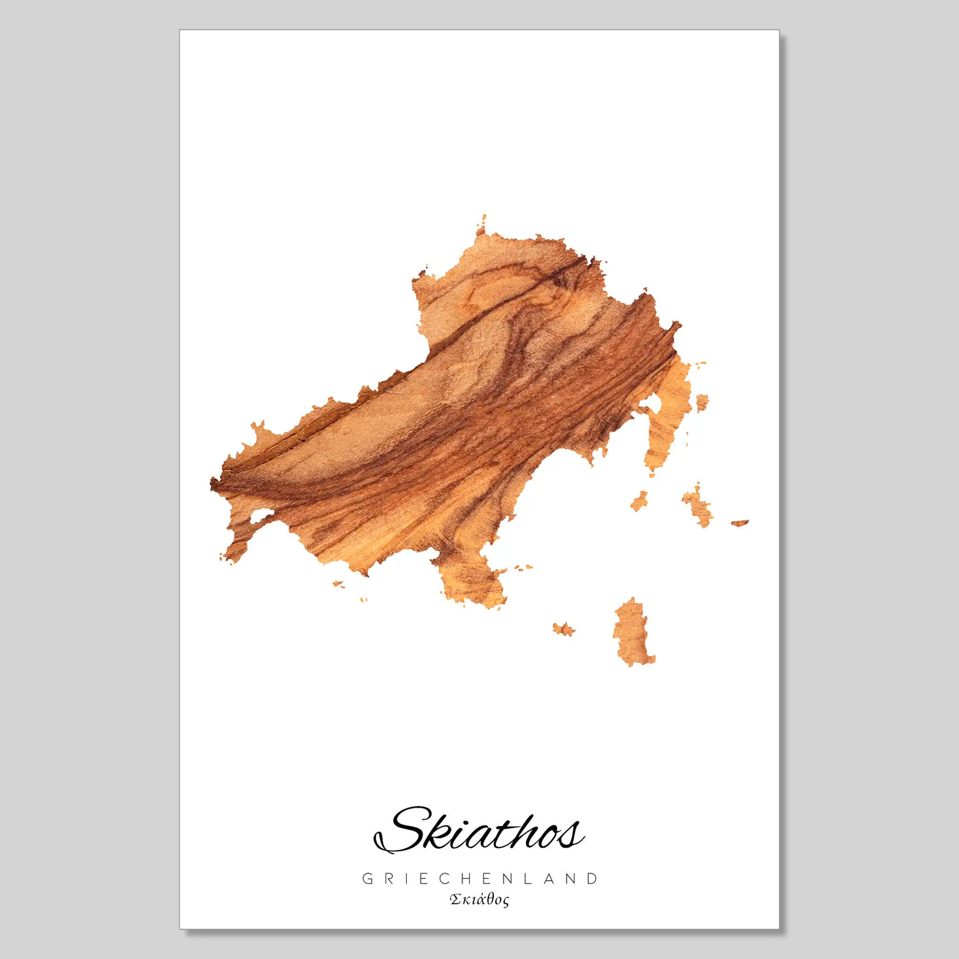 Skiathos  Insel Silhouette Griechenland [POSTER]