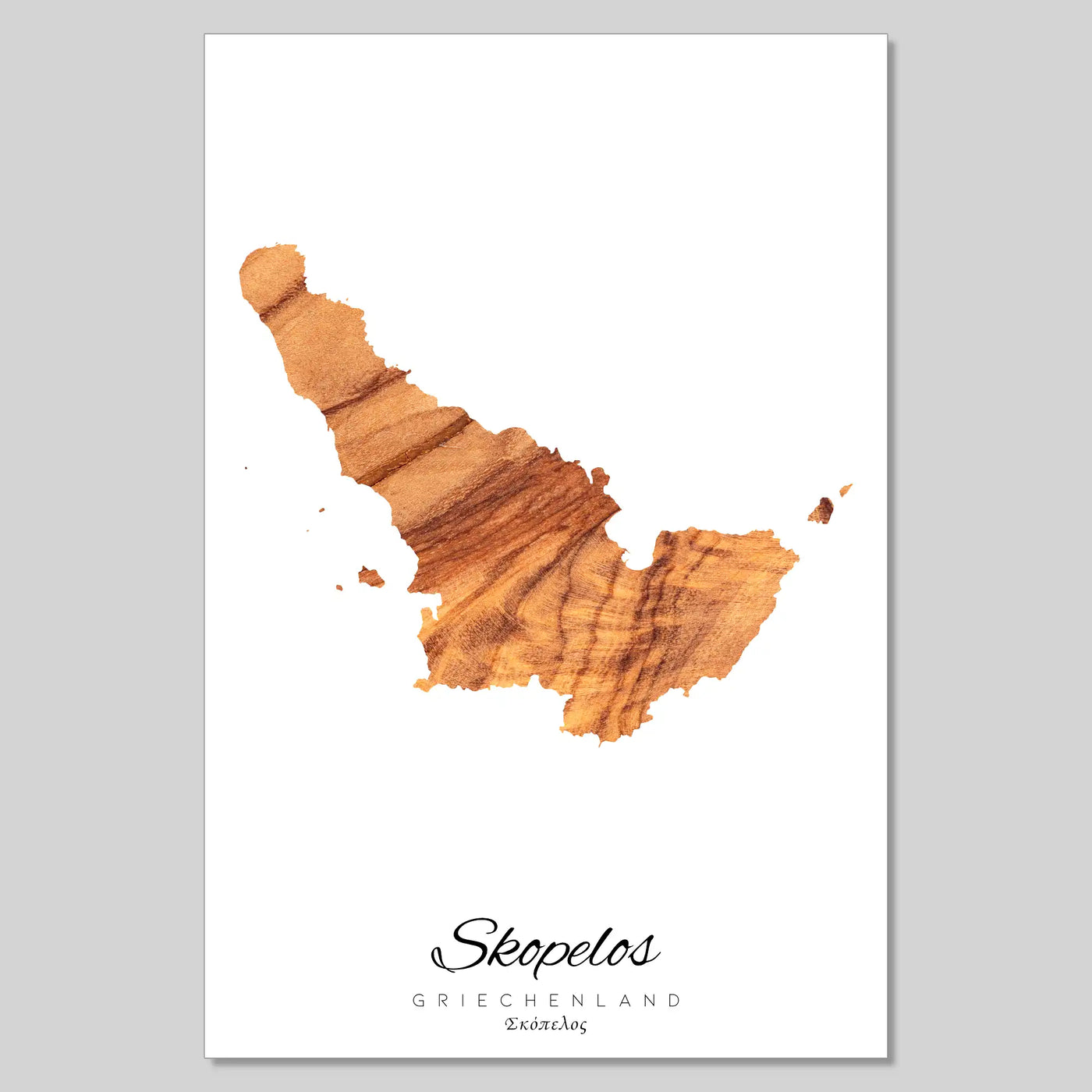 Skopelos Insel Silhouette Griechenland [POSTER]